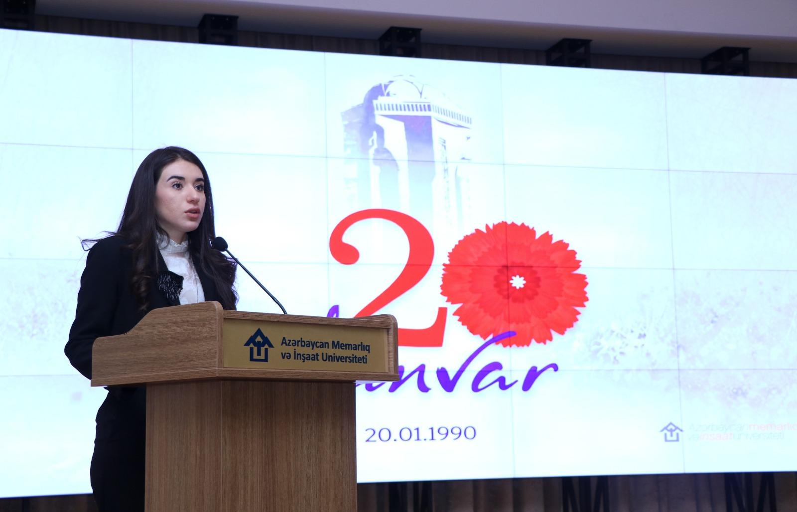 Qanla yazılan qəhrəmanlıq salnaməsi – AzMİU-da 20 Yanvar şəhidlərinin xatirəsi anılıb