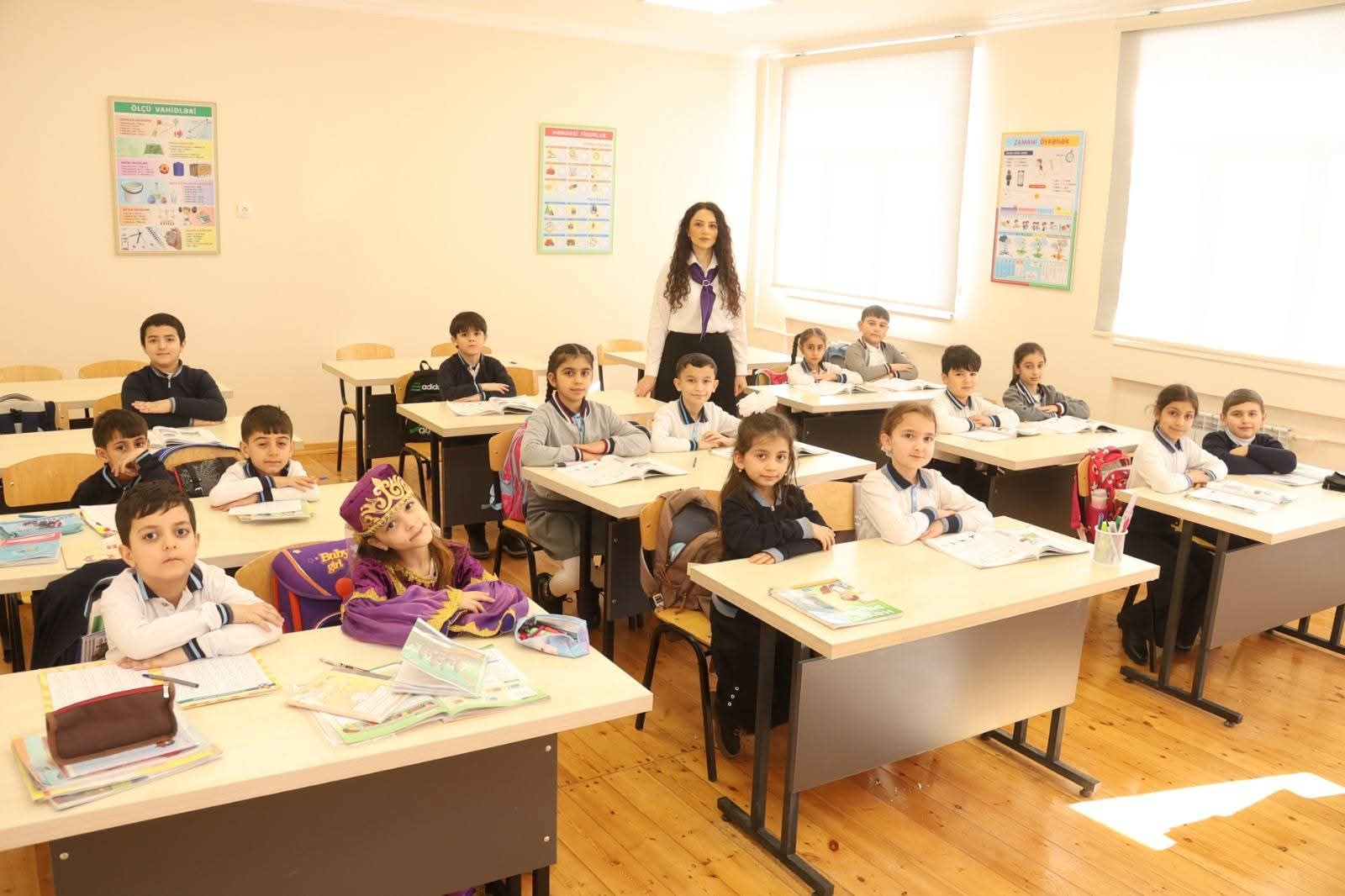 Kərkicahan qəsəbə 1 nömrəli tam orta məktəbində ilk dərs günü