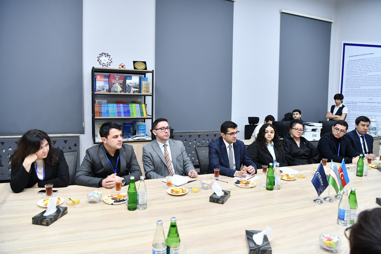ADNSU-da Özbəkistanın ali məktəblərinin nümayəndələri ilə görüş keçirilib