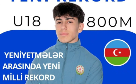 Naxçıvan məktəblisi ölkə rekordçusu olub