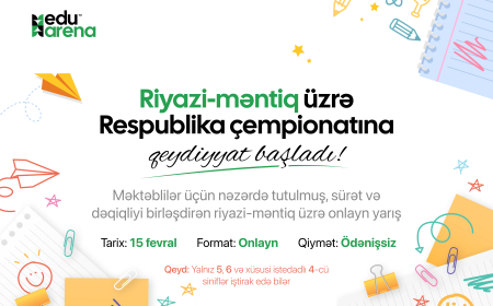 "EduArena" Riyazi-məntiq üzrə çempionata start verir 