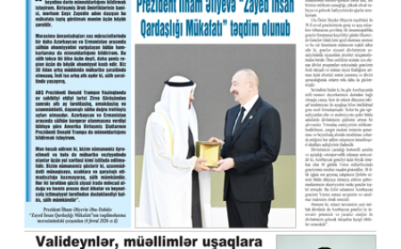 7 fevral 2026-cı il, №5 (9160)