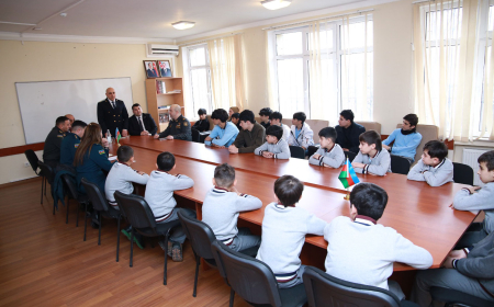 Hərbi təhsilə marağın təşviqi üçün görüşlər keçirilib