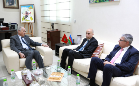 Emin Əmrullayev Mərakeşin milli təhsil, məktəbəqədər və idman naziri ilə görüşüb 