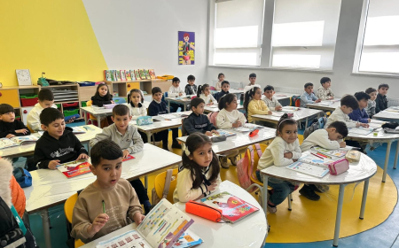 Cəbrayıl məktəbində bir dərs günü - Fotolar