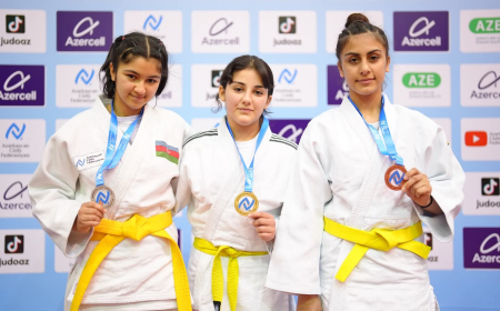 Naxçıvanlı cüdoçu qızıl medal qazanıb  