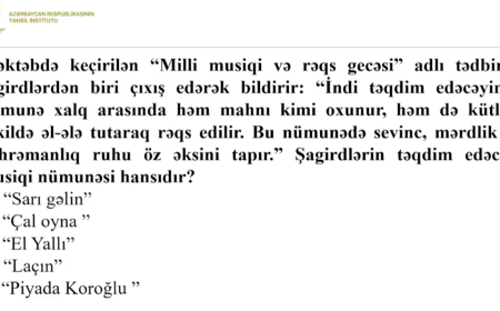Musiqi fənni üzrə sertifikasiya test nümunələri təqdim edilib – FOTOLAR