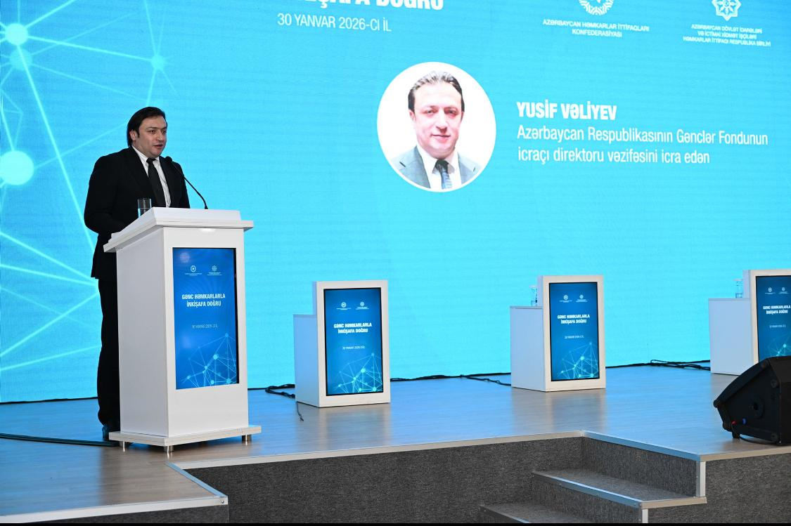 Nazir müavini “Gənc həmkarlarla inkişafa doğru” adlı tədbirdə iştirak edib