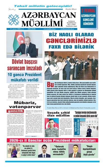 31 yanvar 2026-cı il, №04 (9159)