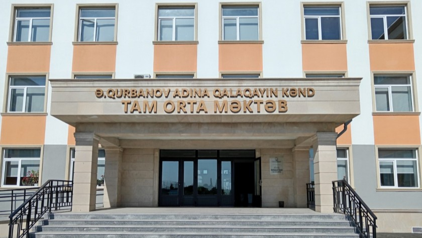 Sabirabadın Qalaqayın kəndində yeni məktəb binasının tikintisi başa çatıb