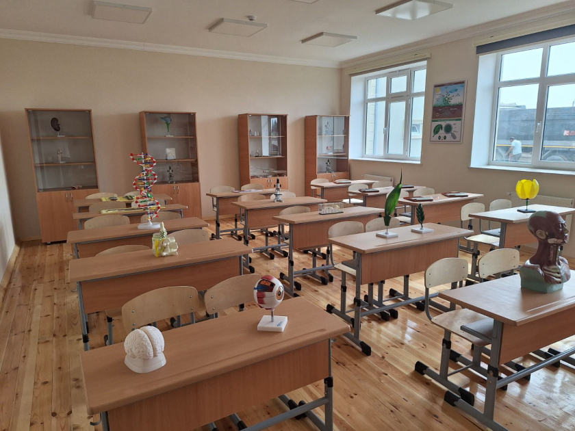 Sabirabadın Qalaqayın kəndində yeni məktəb binasının tikintisi başa çatıb