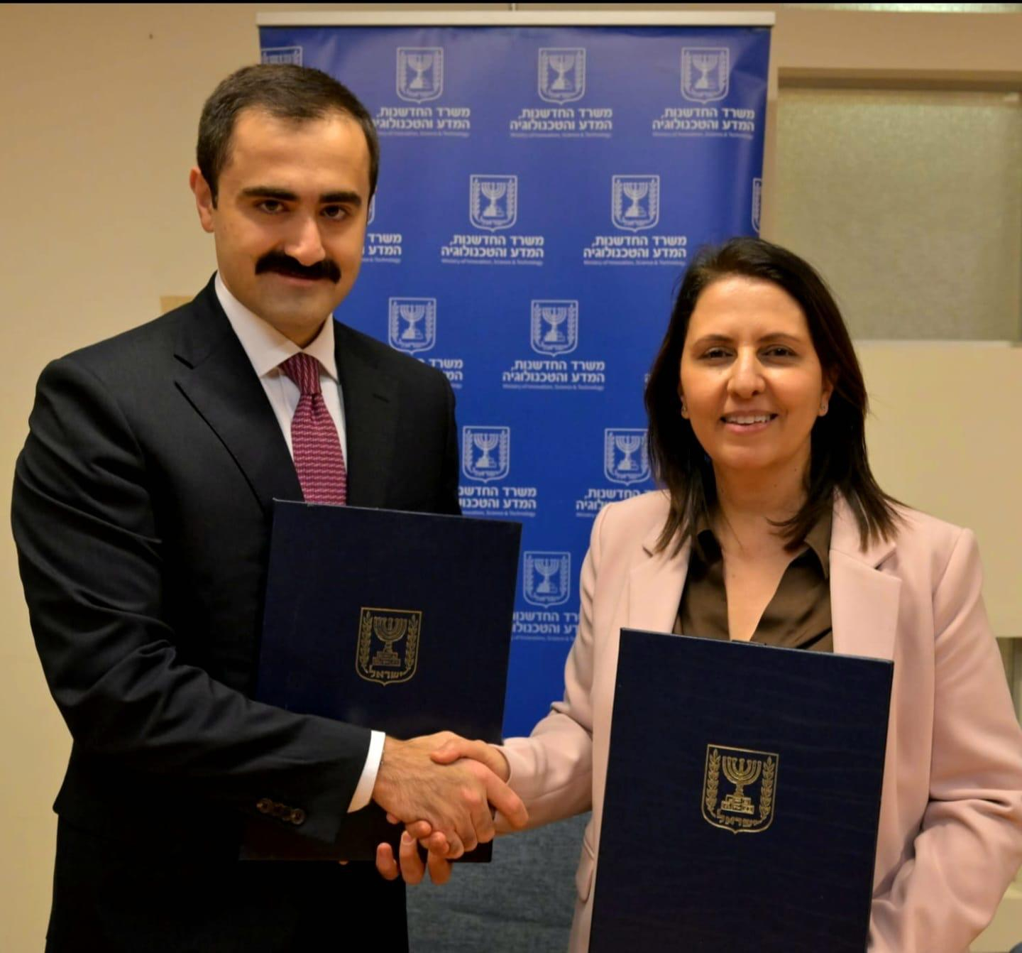 Azərbaycanla İsrail elm və texnologiya sahəsində sənəd imzalayıb