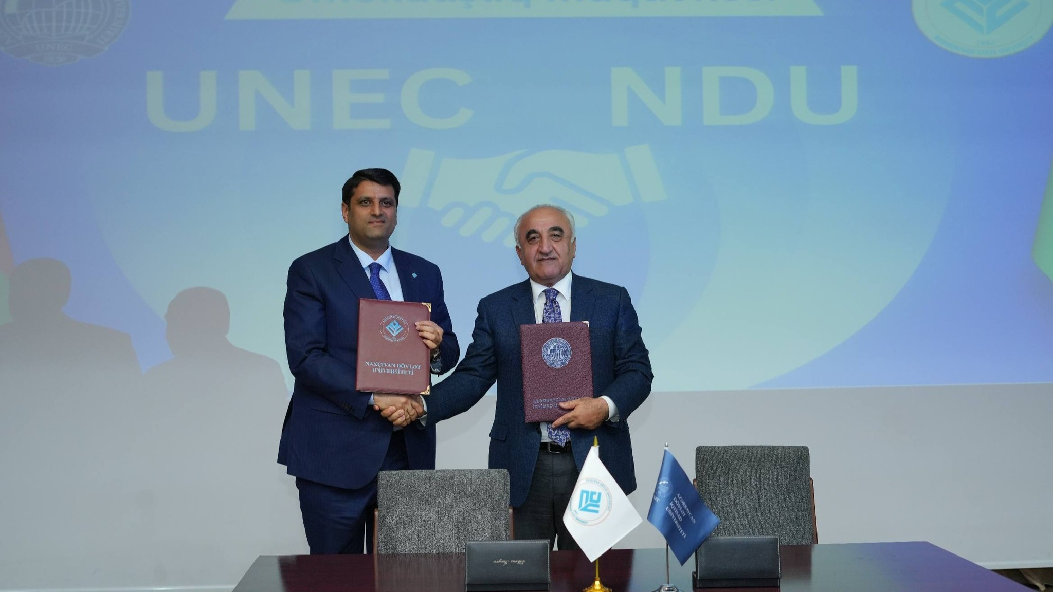 NDU ilə UNEC arasında əməkdaşlıq memorandumu imzalanıb