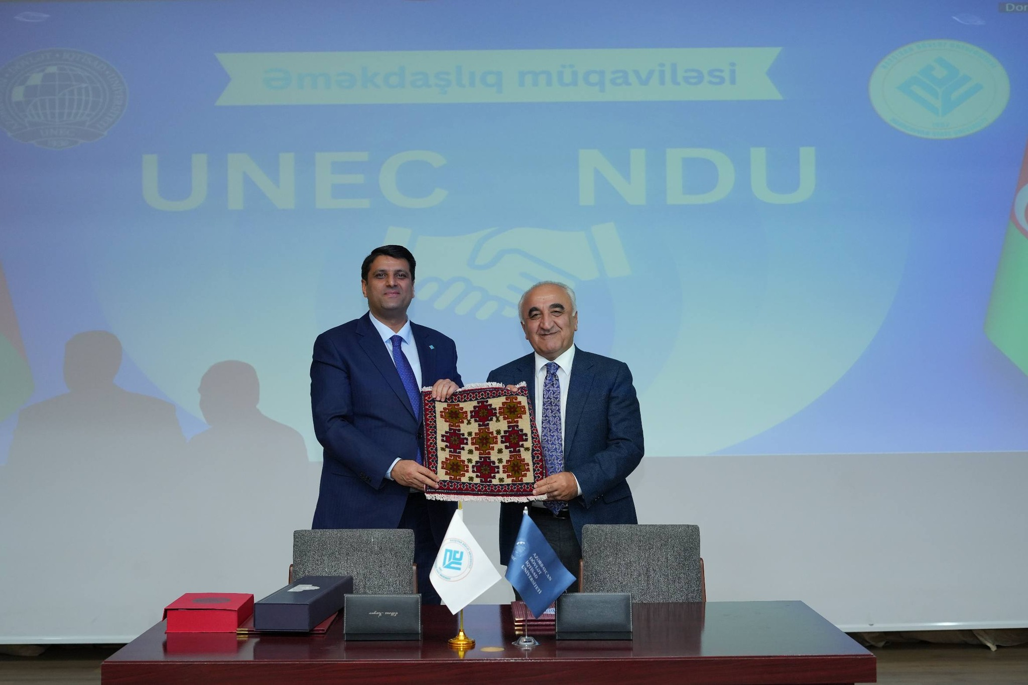 NDU ilə UNEC arasında əməkdaşlıq memorandumu imzalanıb