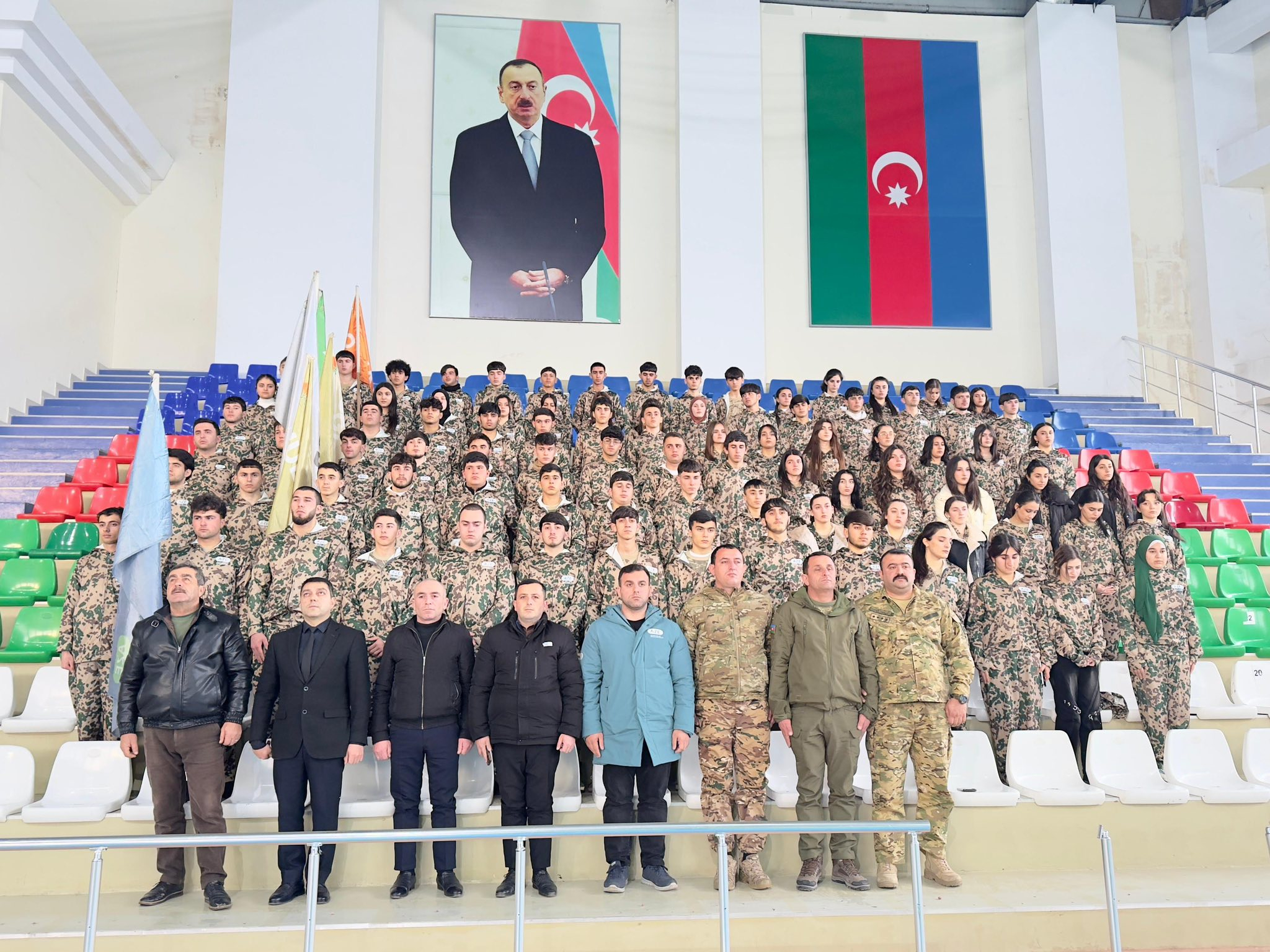 Qəbələ Dövlət Peşə Təhsil Mərkəzinin tələbələri düşərgədə iştirak edirlər