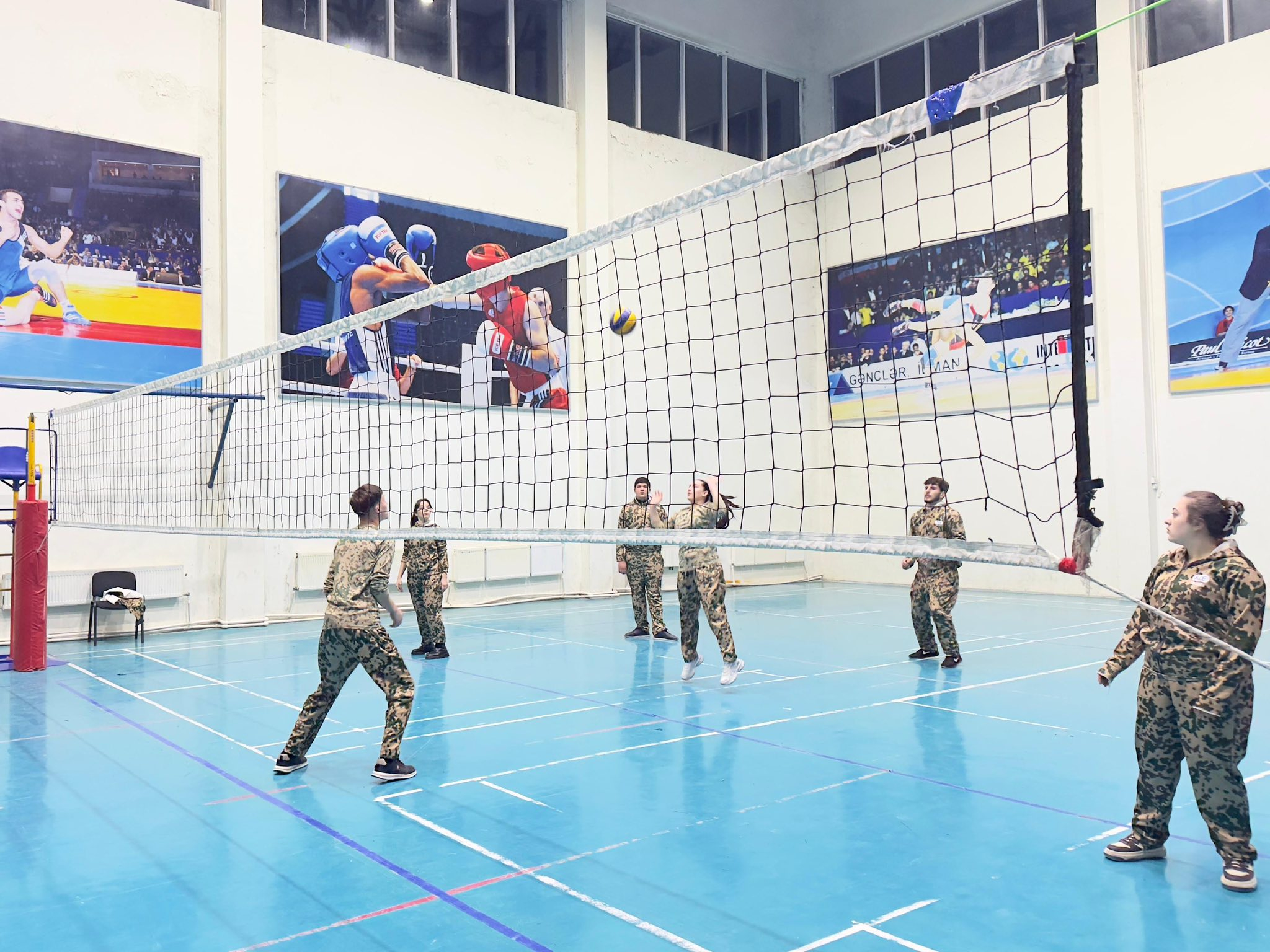 Qəbələ Dövlət Peşə Təhsil Mərkəzinin tələbələri düşərgədə iştirak edirlər