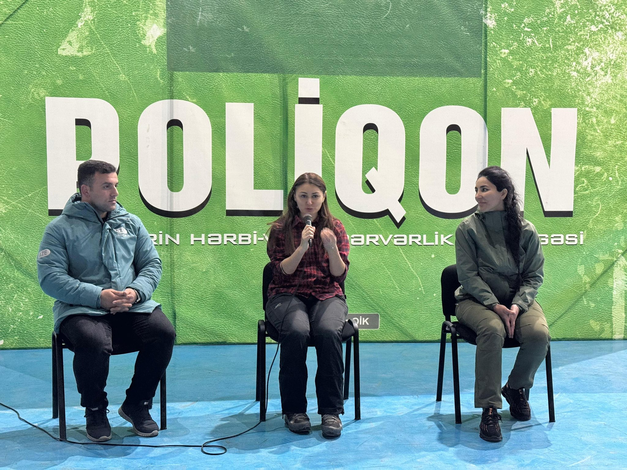 Qəbələ Dövlət Peşə Təhsil Mərkəzinin tələbələri düşərgədə iştirak edirlər