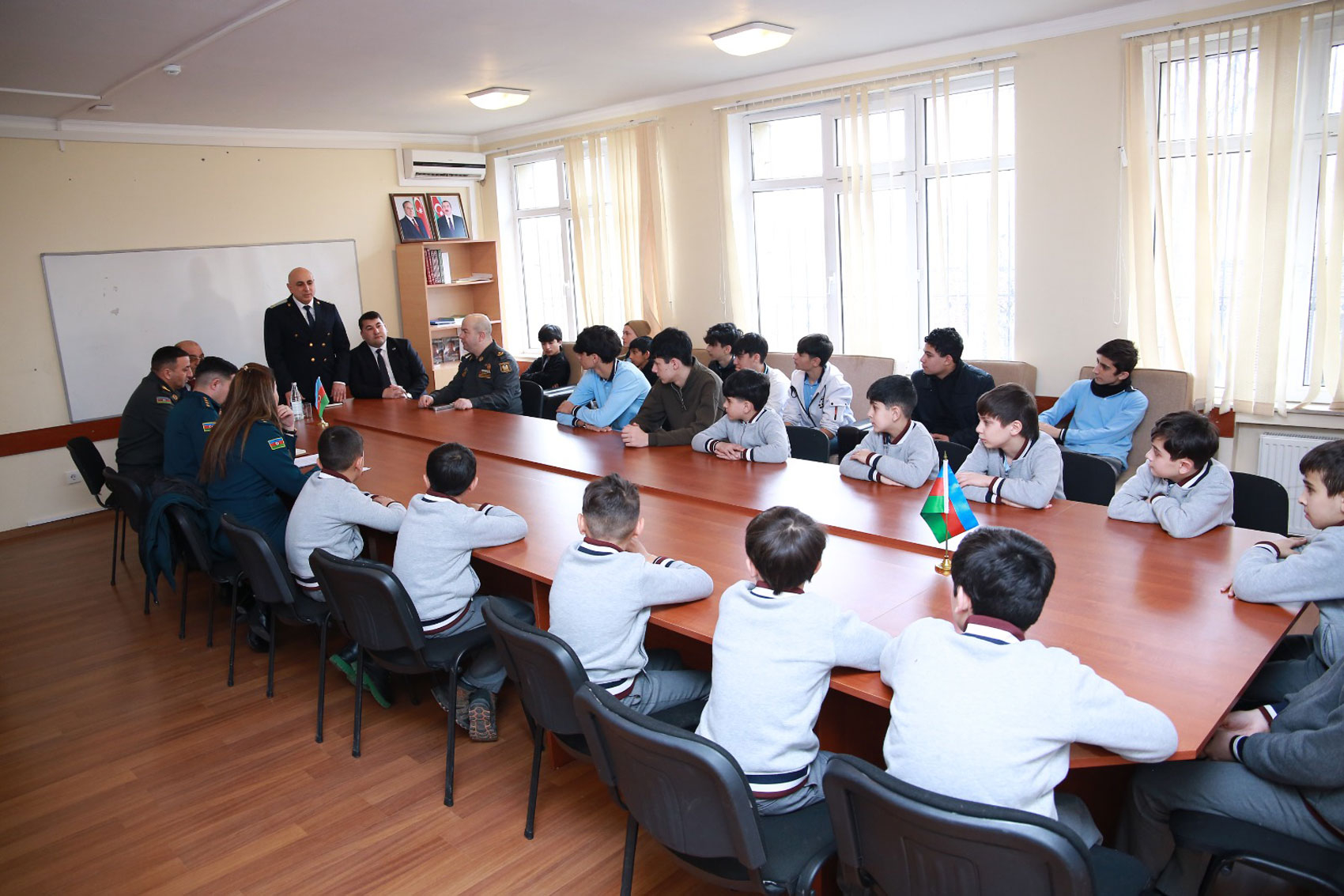 Hərbi təhsilə marağın təşviqi üçün görüşlər keçirilib