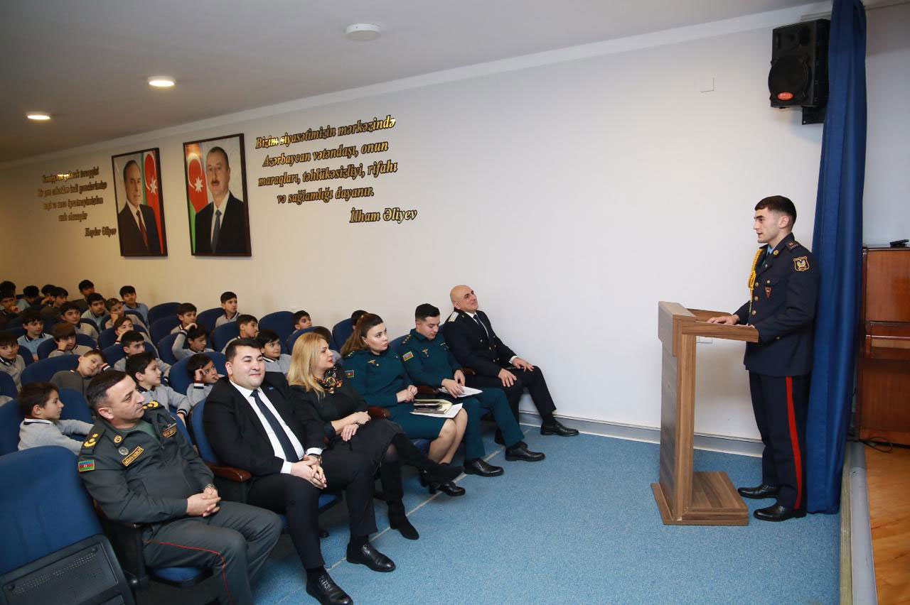 Hərbi təhsilə marağın təşviqi üçün görüşlər keçirilib