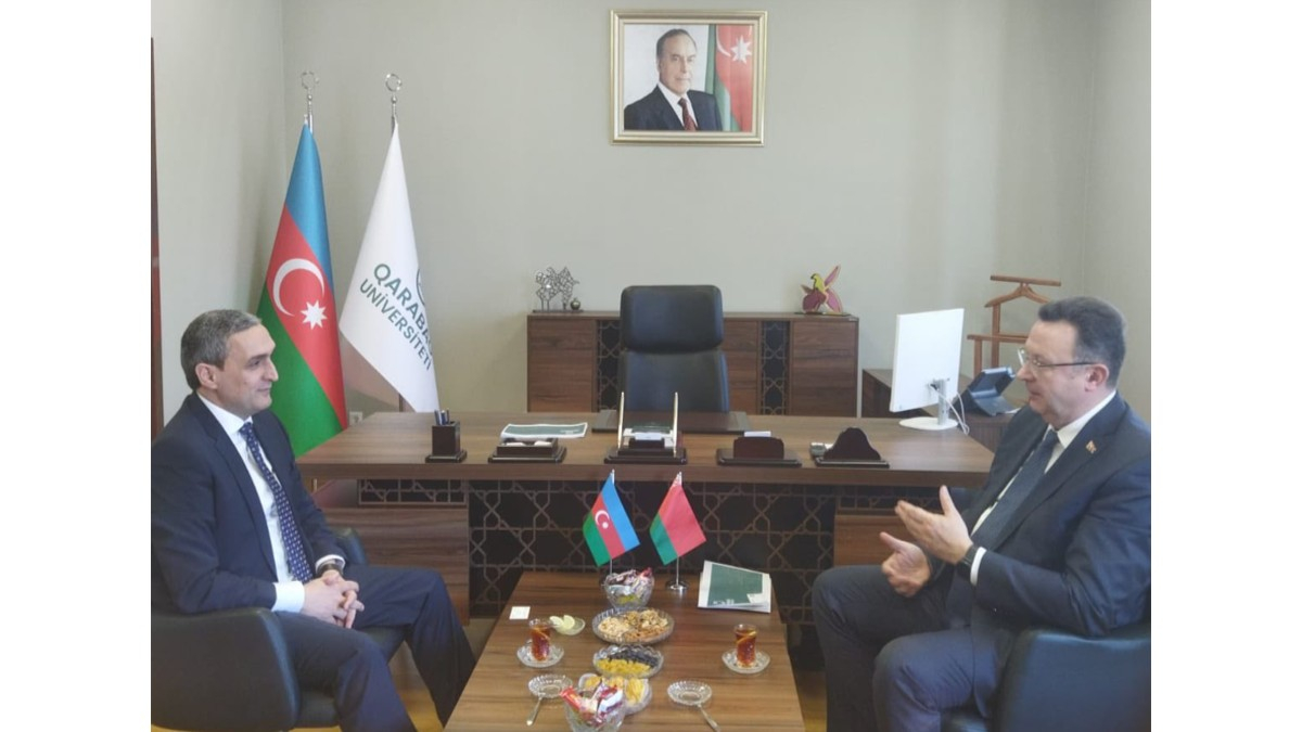 Qarabağ Universitetinin Belarus məktəbləri ilə əməkdaşlığı müzakirə edilib