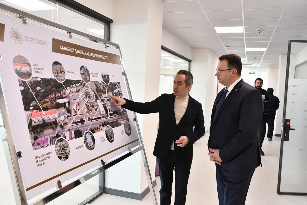 Qarabağ Universitetinin Belarus məktəbləri ilə əməkdaşlığı müzakirə edilib