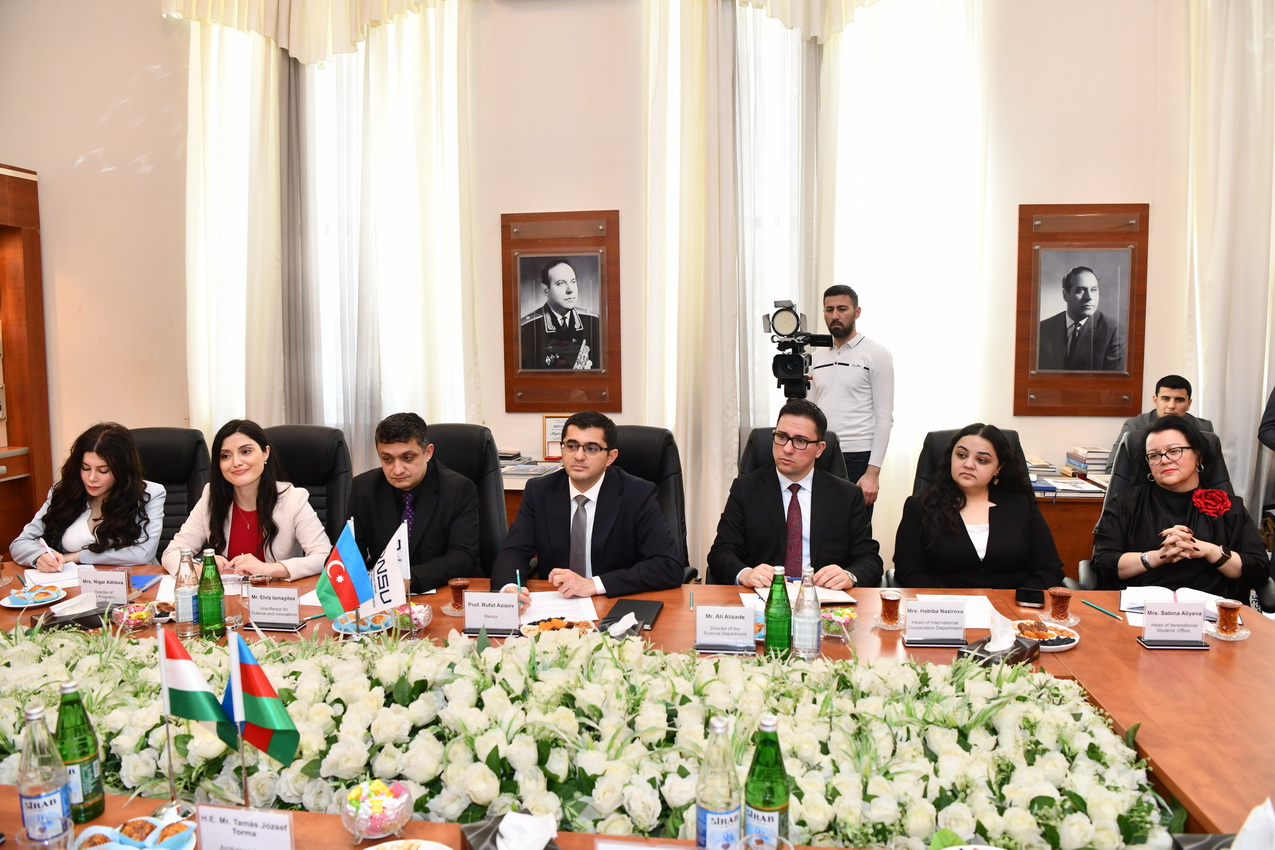 Macarıstanın nümayəndə heyəti ADNSU-da olub