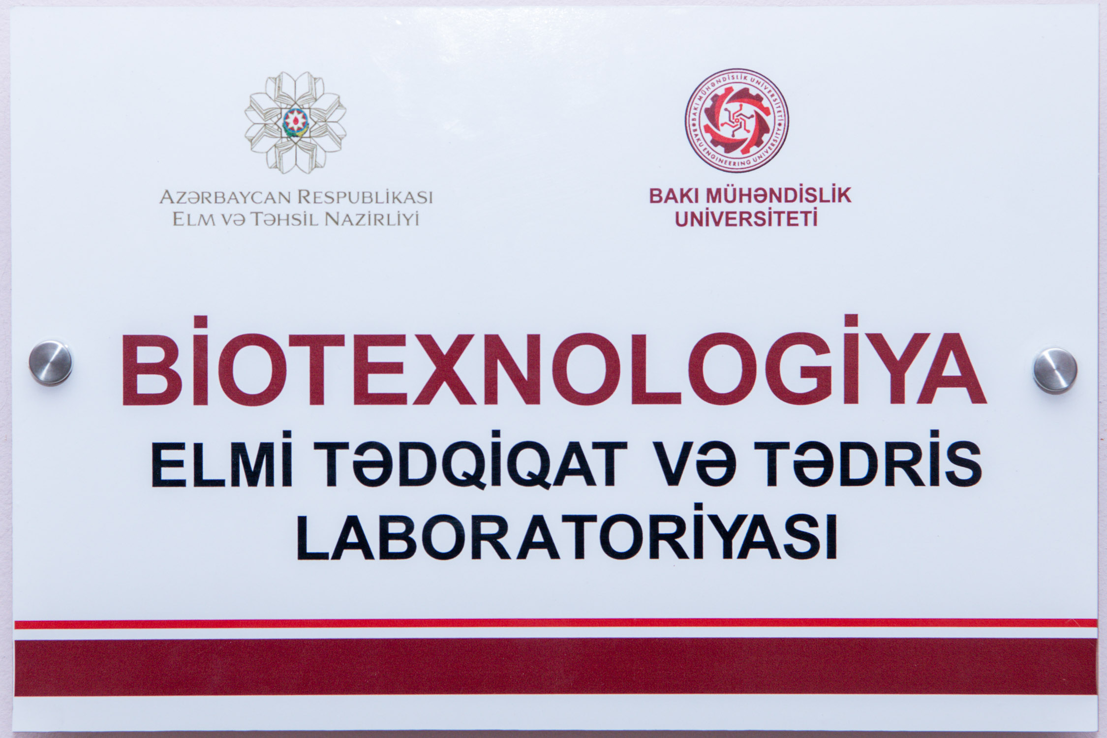 BMU-da Biotexnologiya elmi-tədqiqat və tədris laboratoriyası açılıb