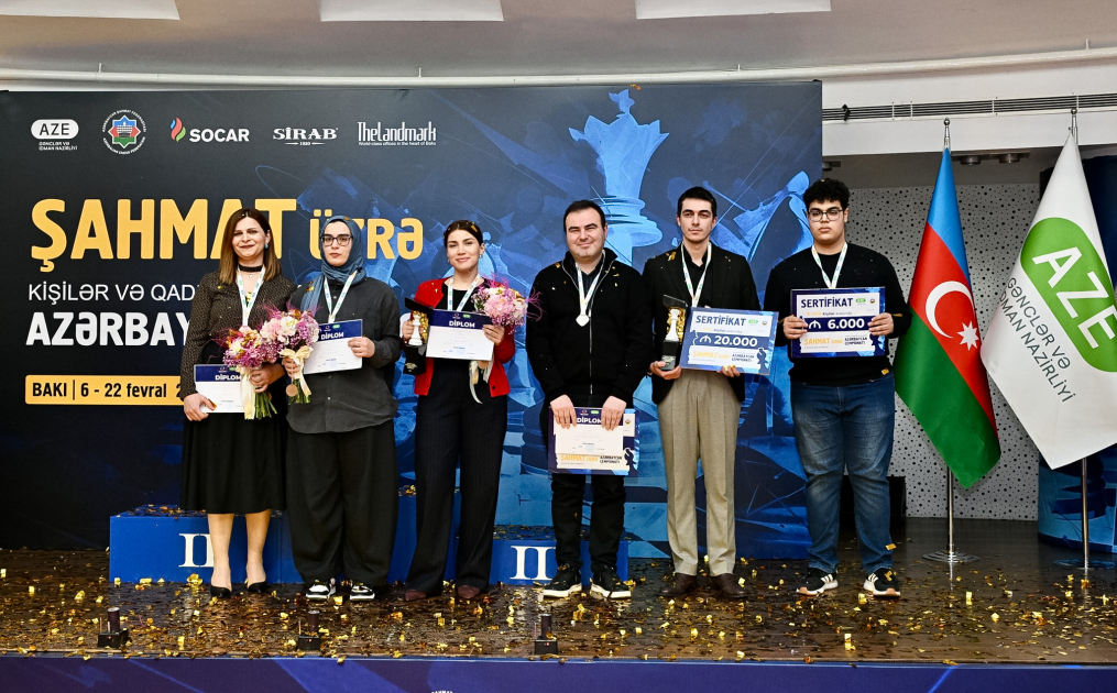 Şahmat üzrə Azərbaycan çempionatına yekun vurulub