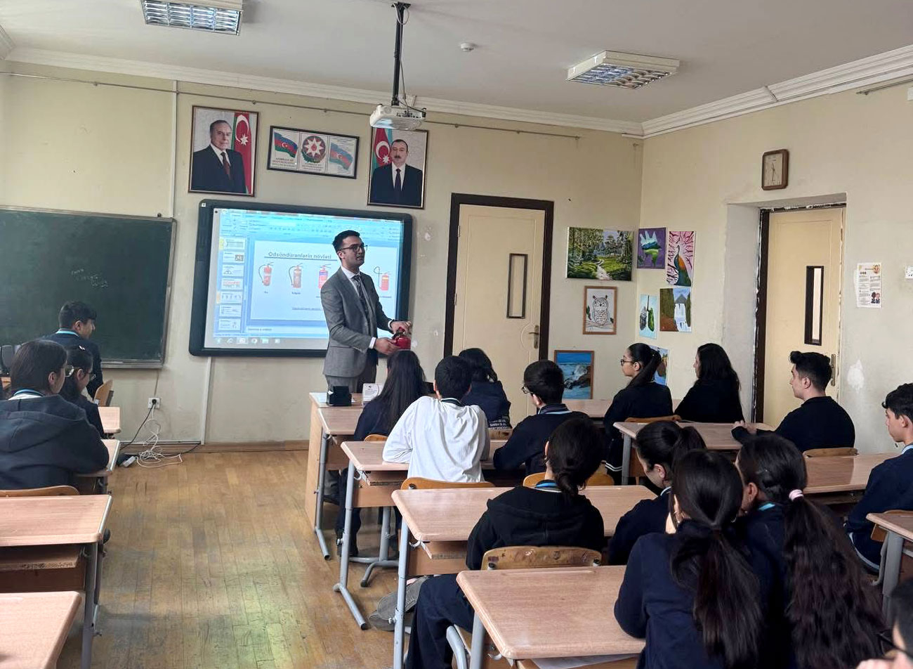 Məktəblilər əməyin mühafizəsinə dair maarifləndirilir