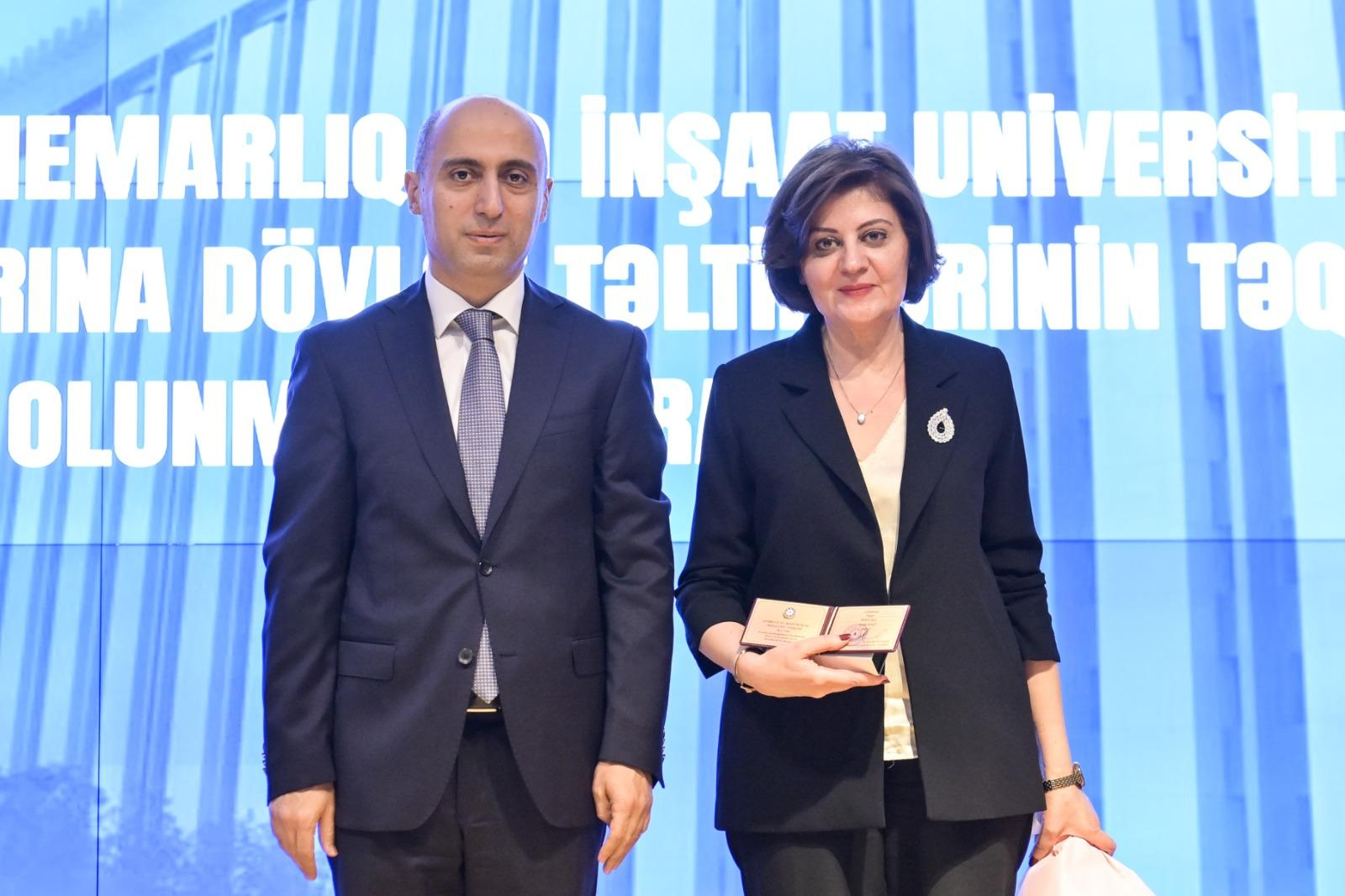 AzMİU-nun əməkdaşlarına  dövlət mükafatları təqdim olunub