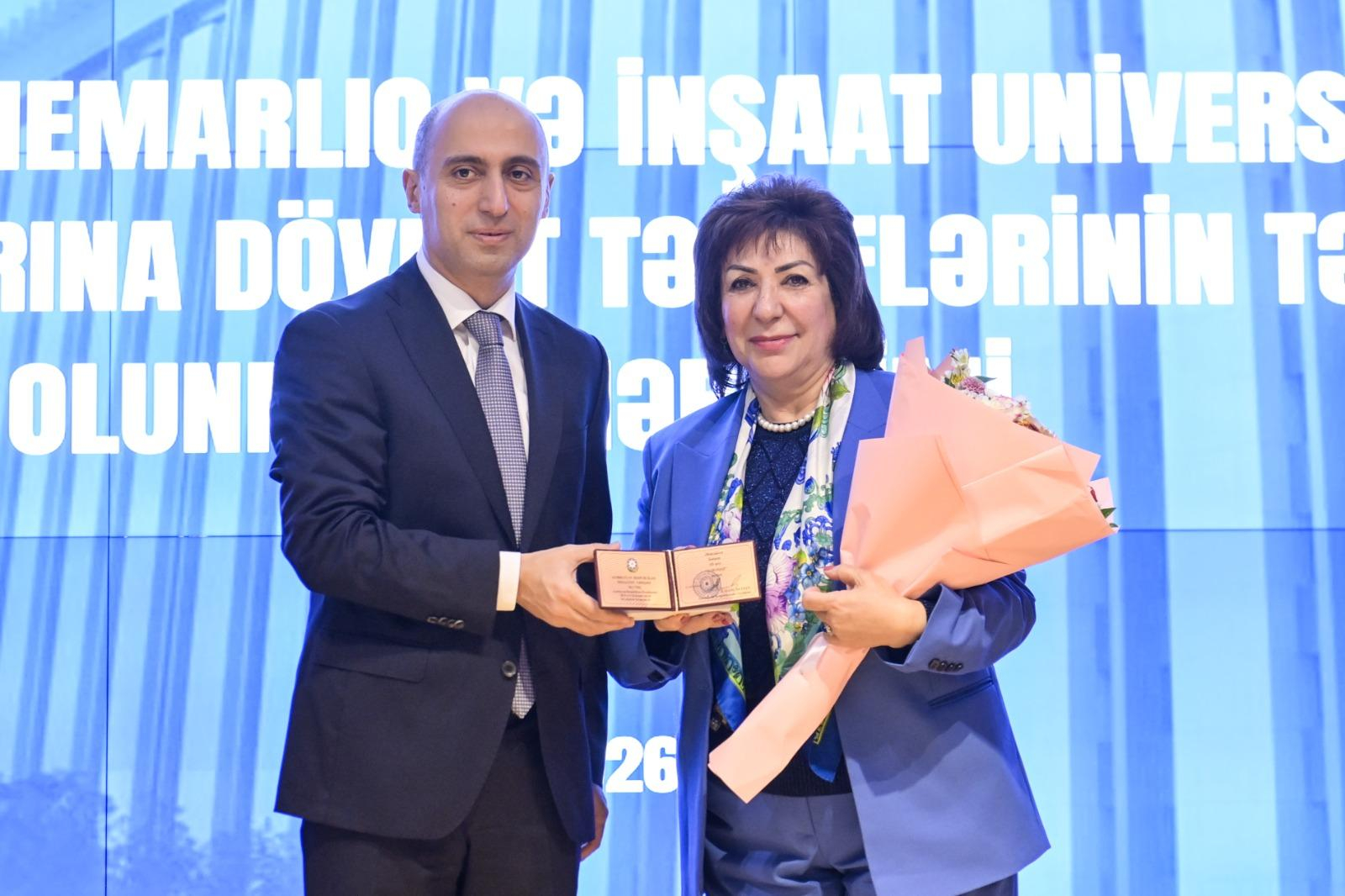 AzMİU-nun əməkdaşlarına  dövlət mükafatları təqdim olunub