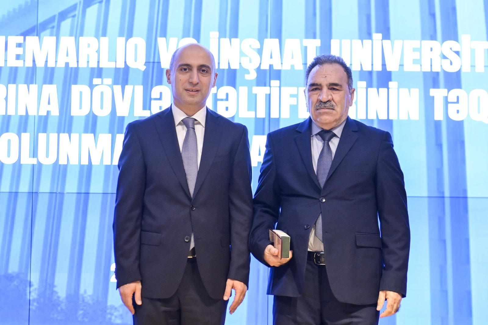 AzMİU-nun əməkdaşlarına  dövlət mükafatları təqdim olunub