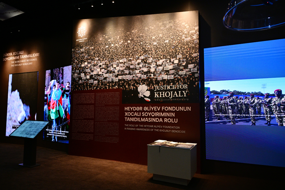 Prezident İlham Əliyev Xocalı Soyqırımı Memorialının açılışında iştirak edib