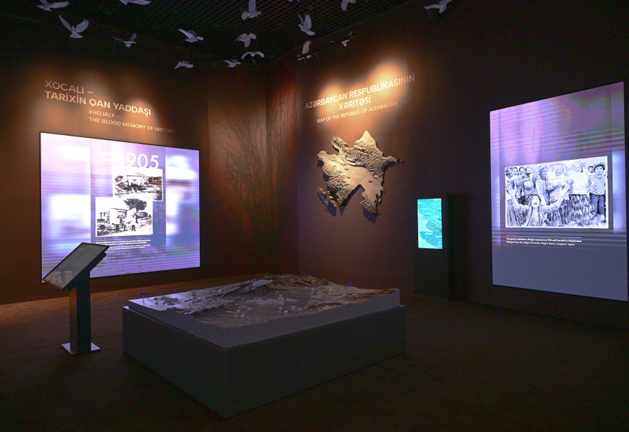 Prezident İlham Əliyev Xocalı Soyqırımı Memorialının açılışında iştirak edib