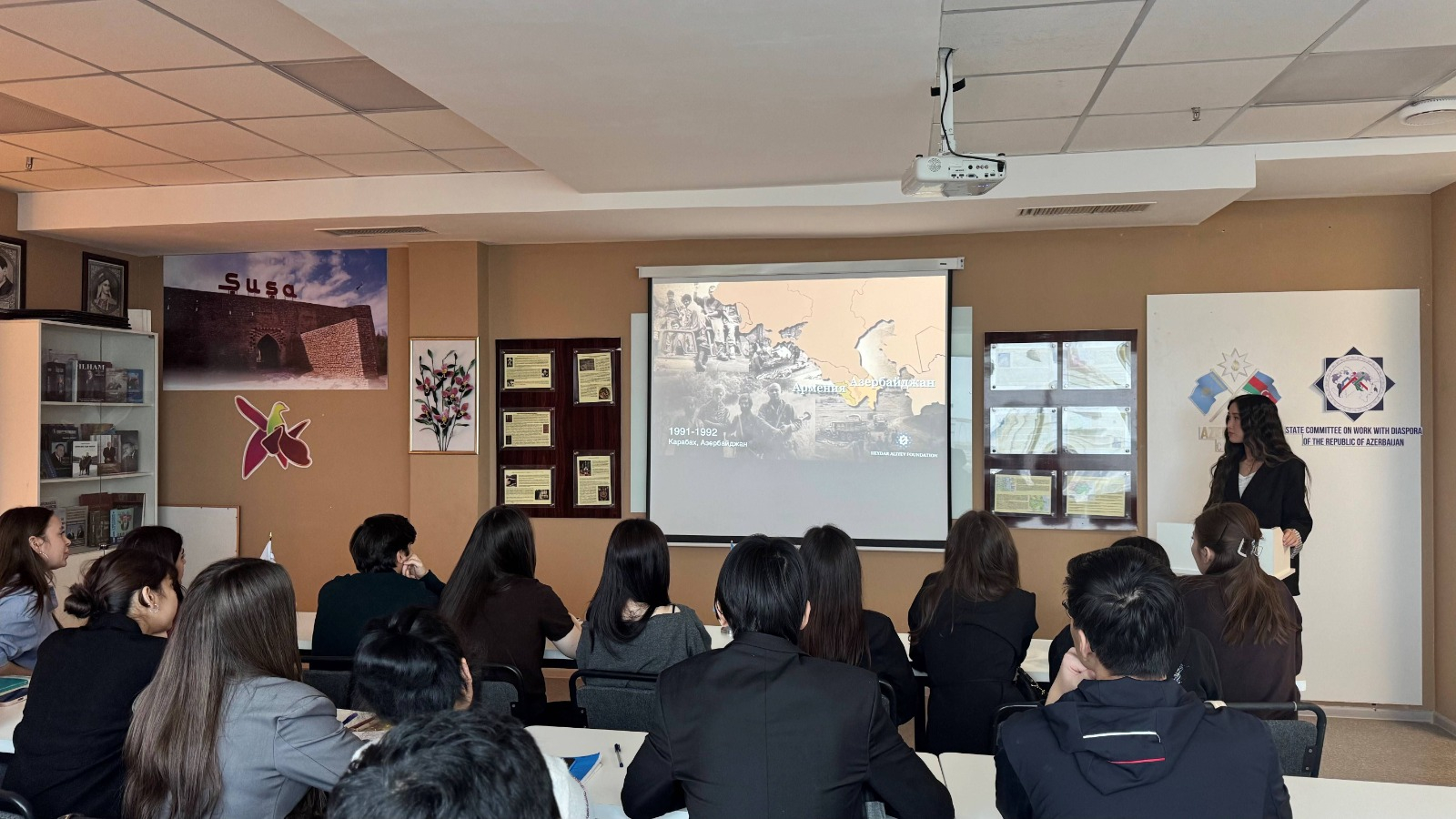 Aktau universitetində Xocalı həqiqətlərindən danışılıb