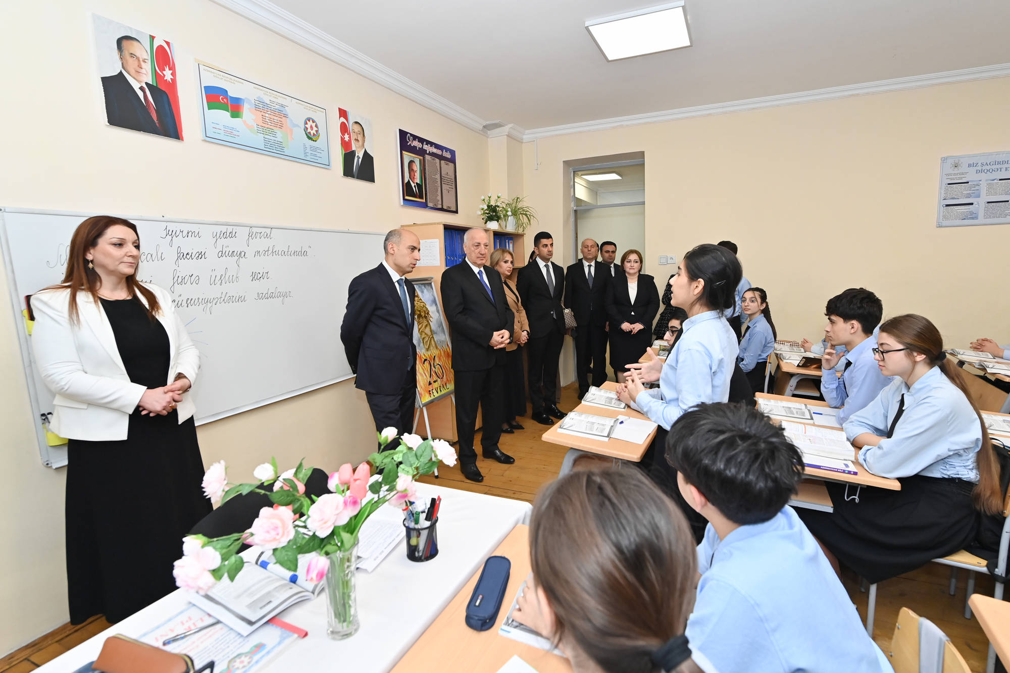 Elm və təhsil naziri Sumqayıtda təhsil müəssisəsində olub