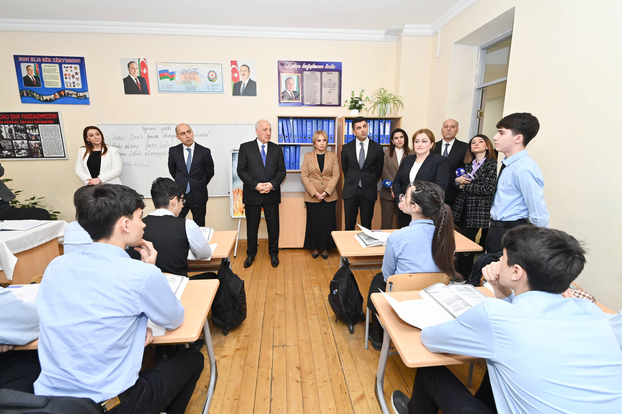 Elm və təhsil naziri Sumqayıtda təhsil müəssisəsində olub