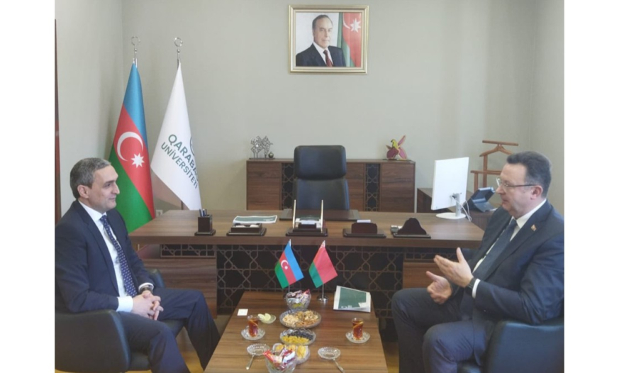 Qarabağ Universitetinin Belarus məktəbləri ilə əməkdaşlığı müzakirə edilib