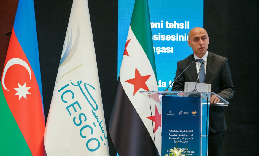 Azərbaycan Suriya Ərəb Respublikasında dağıdılmış və ya zədələnmiş məktəblərin tikintisi və təmirinə dəstək göstərəcək