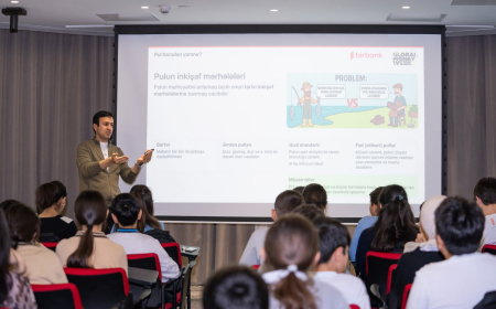 Şagirdlərin maliyyə savadlılığının artırılmasına yönəlmiş maarifləndirici sessiya keçirilib 