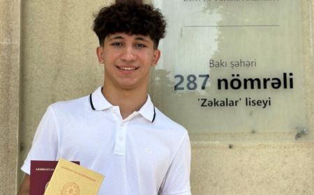 Lisey məzunu “Siyasi elmlər” üzrə Kaliforniya Universitetinə qəbul olan ilk azərbaycanlı oldu 