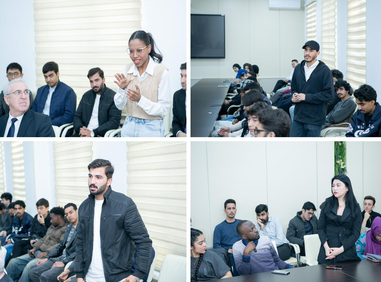 BMU-nun rektoru əcnəbi tələbələrlə görüşüb