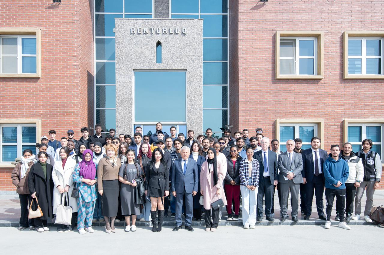 BMU-nun rektoru əcnəbi tələbələrlə görüşüb