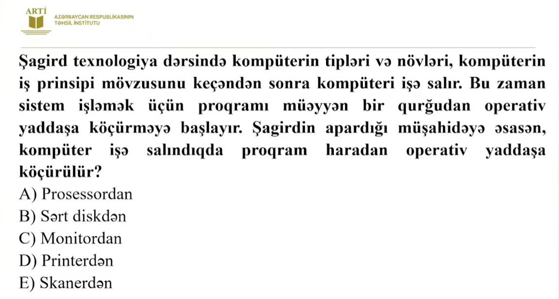 Texnologiya üzrə sertifikasiya test nümunələri təqdim edilib