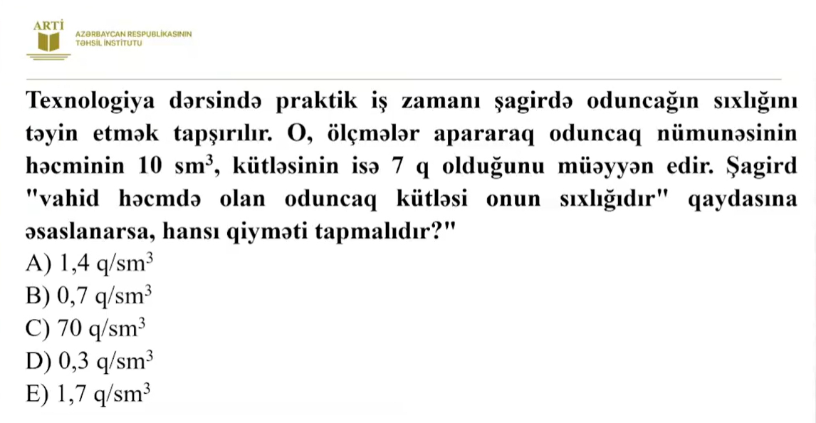 Texnologiya üzrə sertifikasiya test nümunələri təqdim edilib