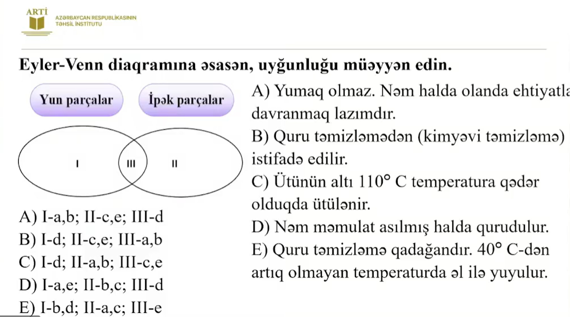 Texnologiya üzrə sertifikasiya test nümunələri təqdim edilib