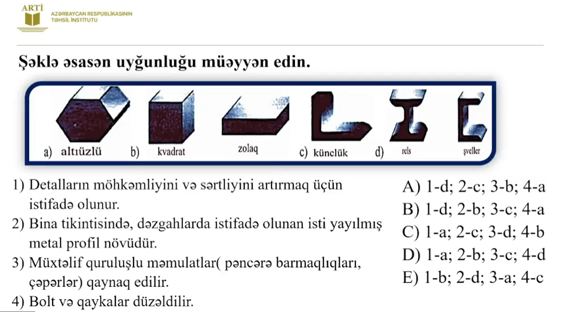 Texnologiya üzrə sertifikasiya test nümunələri təqdim edilib