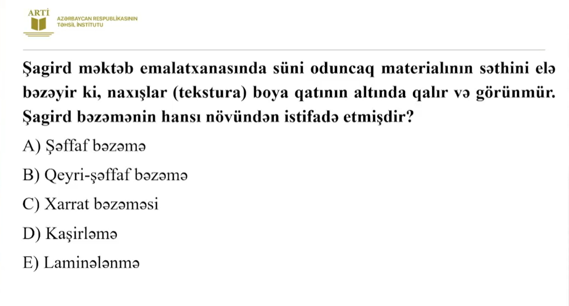 Texnologiya üzrə sertifikasiya test nümunələri təqdim edilib
