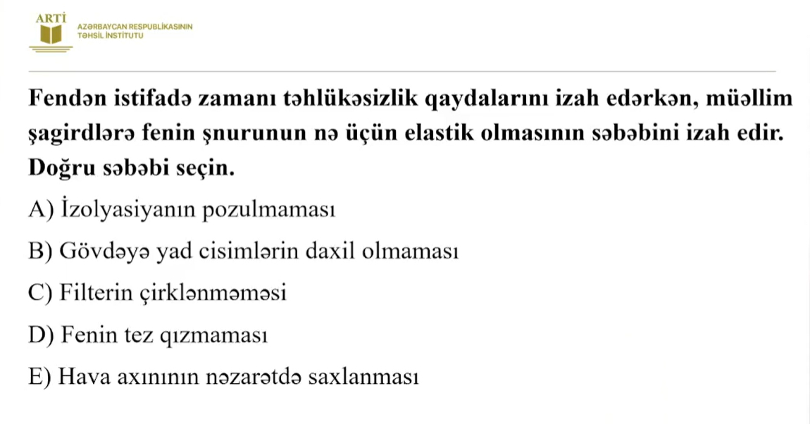 Texnologiya üzrə sertifikasiya test nümunələri təqdim edilib