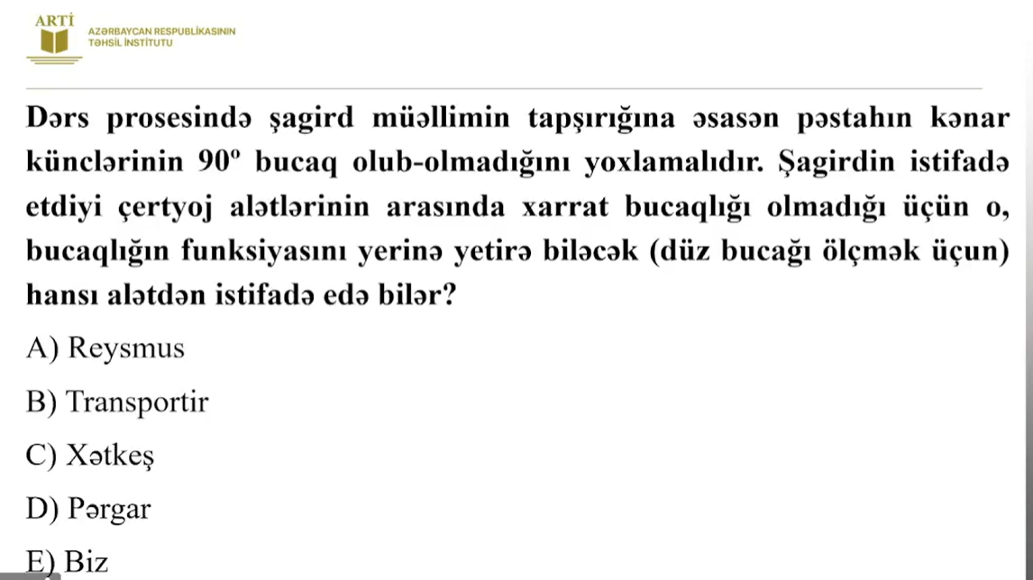 Texnologiya üzrə sertifikasiya test nümunələri təqdim edilib